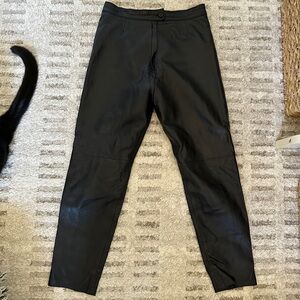 Oja Women’s Vintage Black Leather Pants